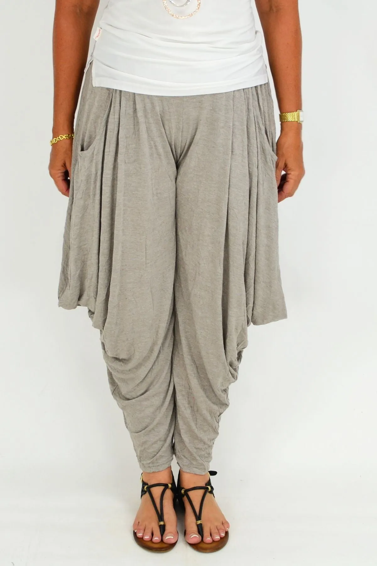 Taupe Sophia Harem Style Pants