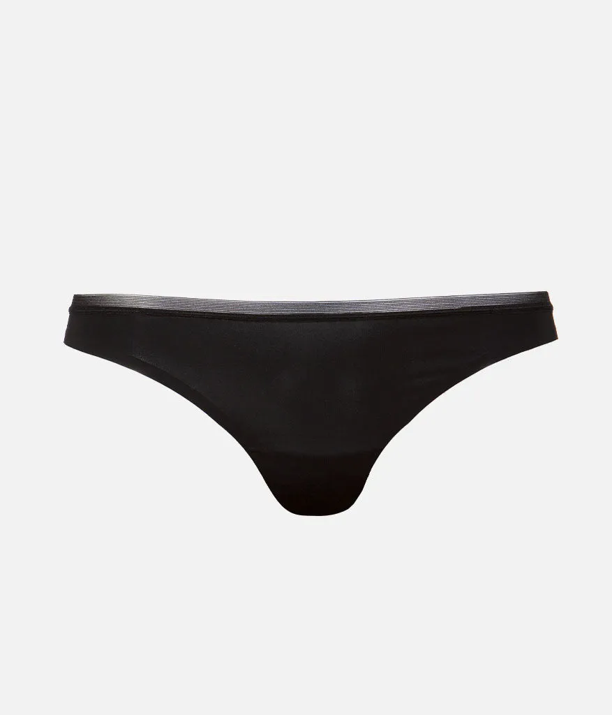 The No Show Thong: Jet Black