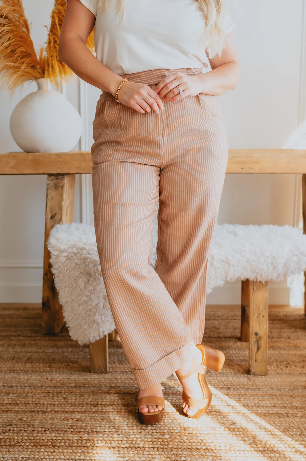 The Palmier Pant by FRNCH - Taupe