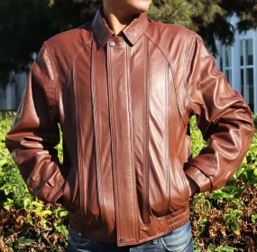 Theo - Leather  Jacket  for Men - Leather Genuine