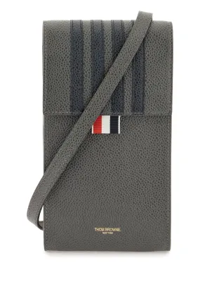 Thom browne leather crossbody phone holder