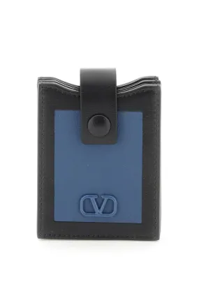 Valentino garavani leather card holder