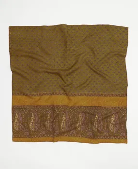 Vintage Silk Square Scarf - No. 240702