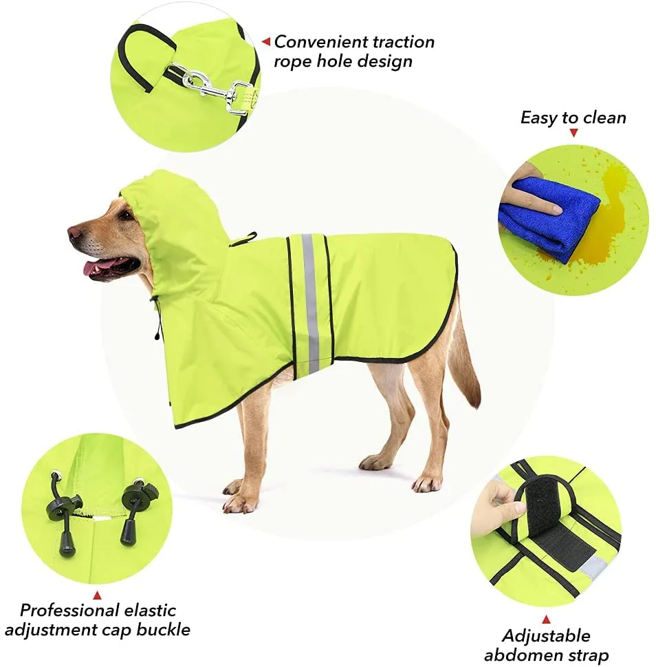 Waterproof Reflective Dog Raincoat