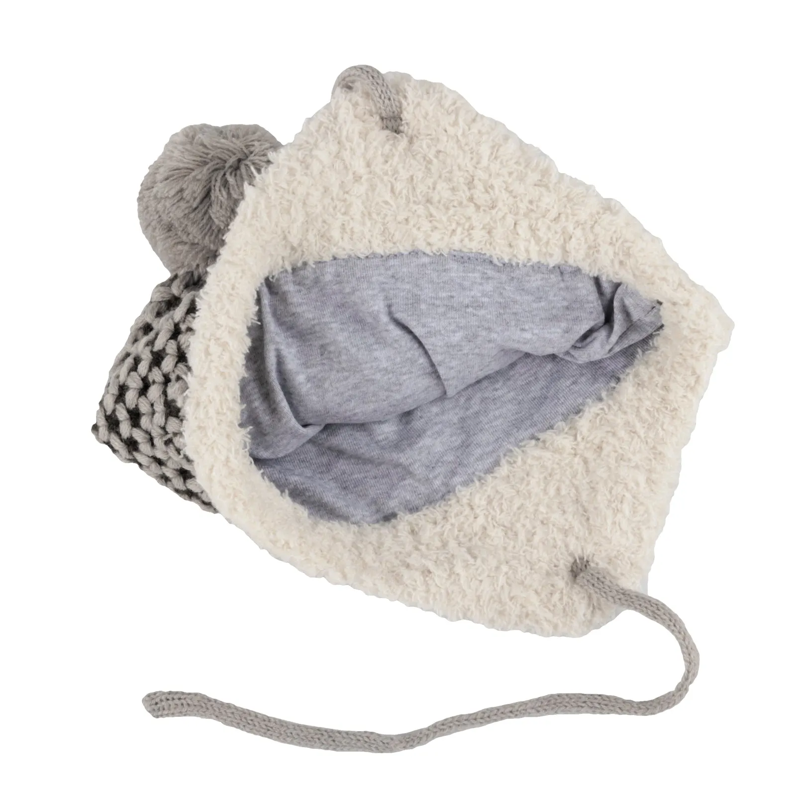 Winter Warm Baby Infant Earflap Pom Beanie Hat Toddler XZJ0067