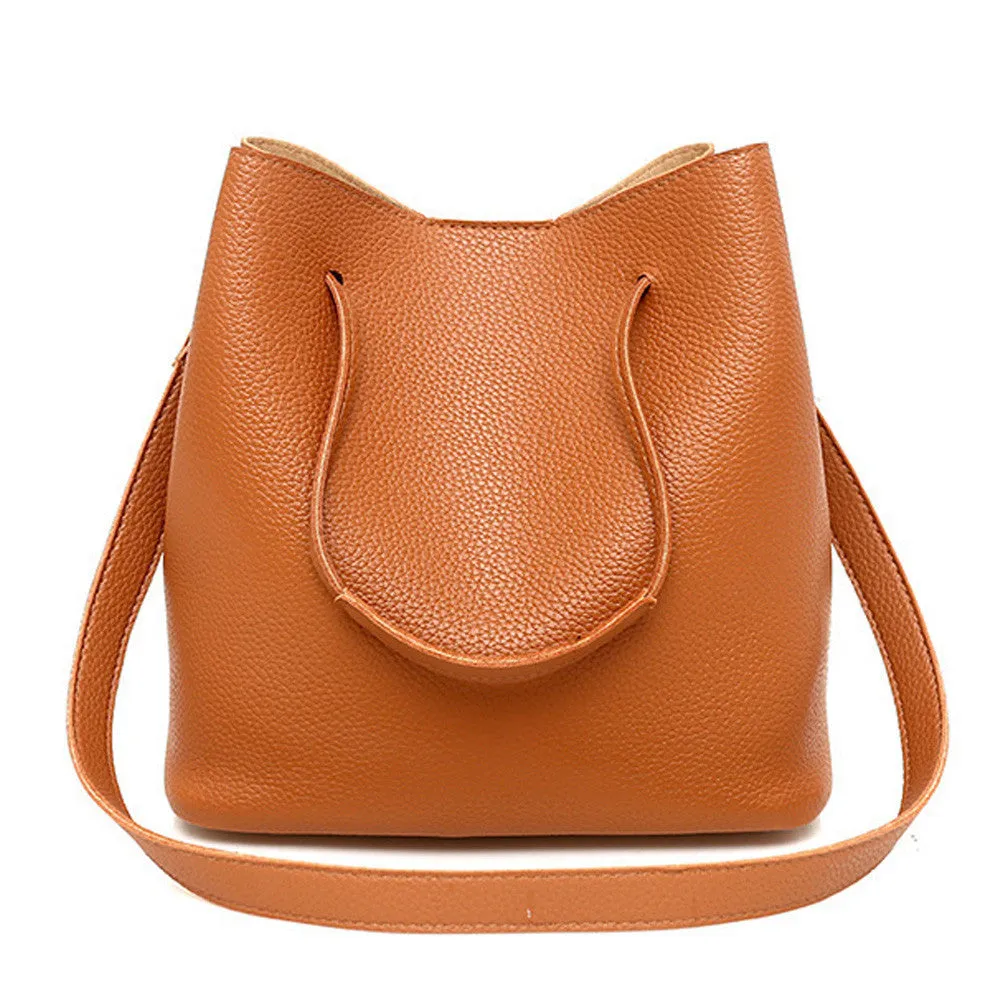 Women Leather Handbag 4Pcs