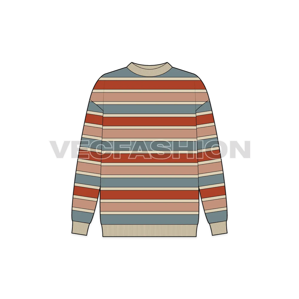 Women Striped Pullover Sweater