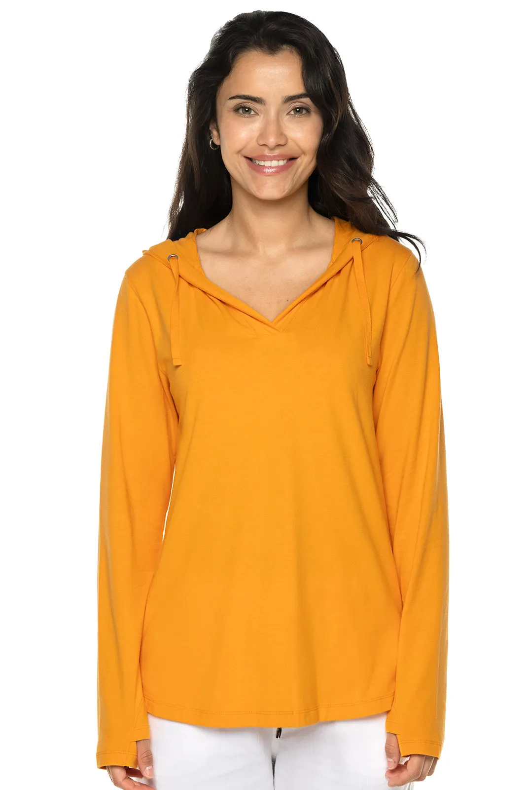 Women's Catalina Hoodie Tunic Top  |  Apricot Crush