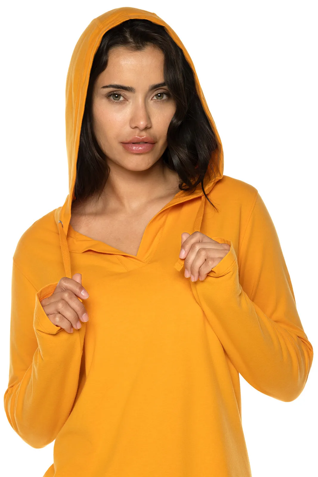 Women's Catalina Hoodie Tunic Top  |  Apricot Crush