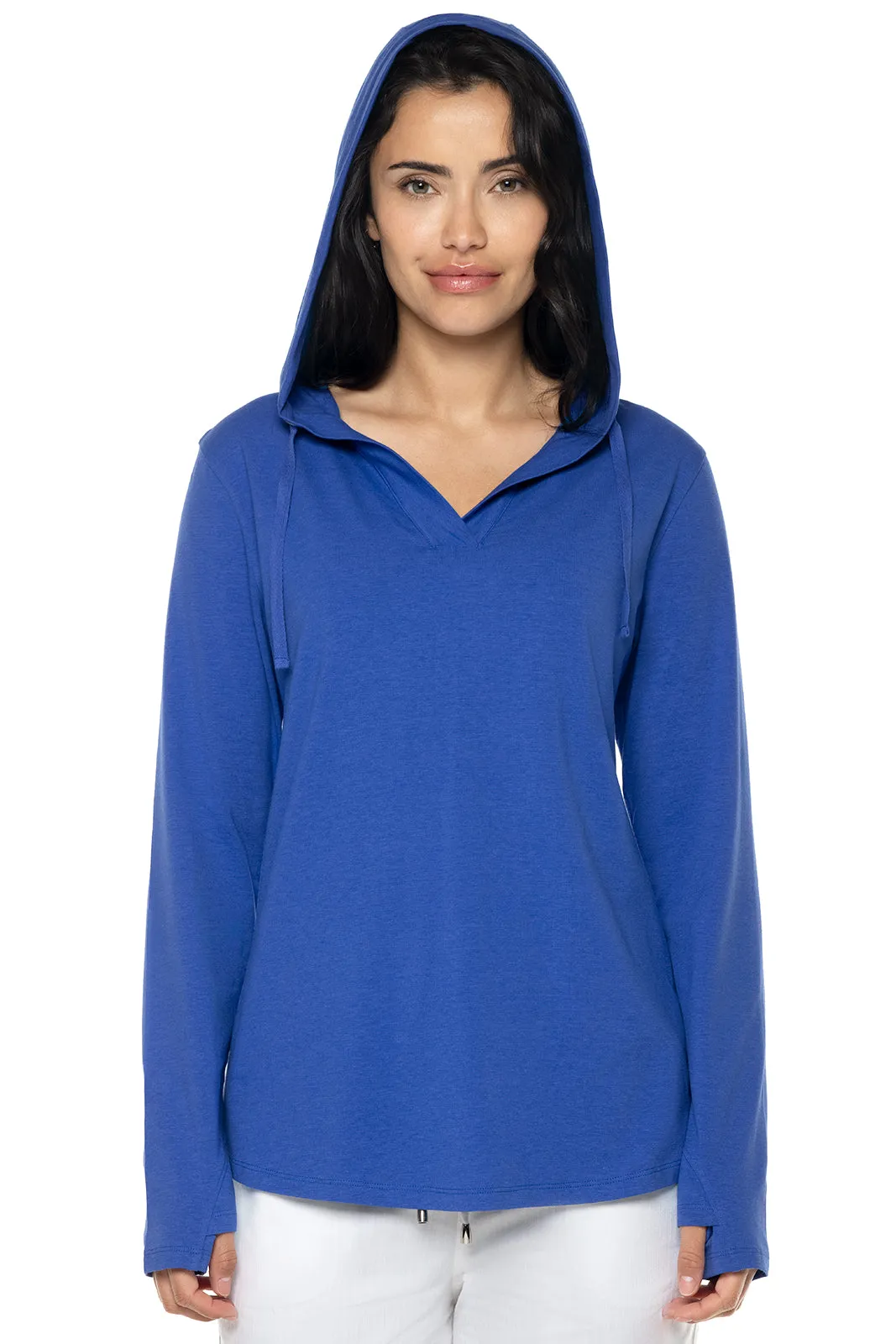 Women's Catalina Hoodie Tunic Top  |  Baja Blue