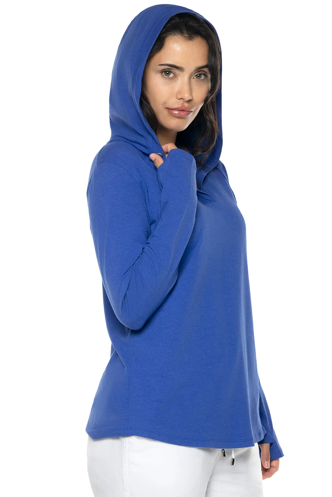 Women's Catalina Hoodie Tunic Top  |  Baja Blue