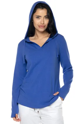 Women's Catalina Hoodie Tunic Top  |  Baja Blue