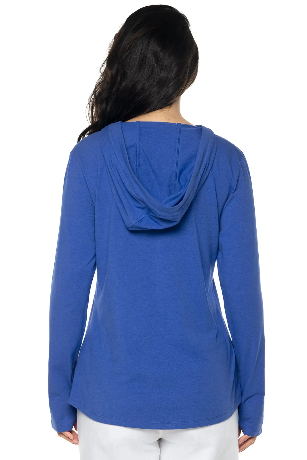 Women's Catalina Hoodie Tunic Top  |  Baja Blue