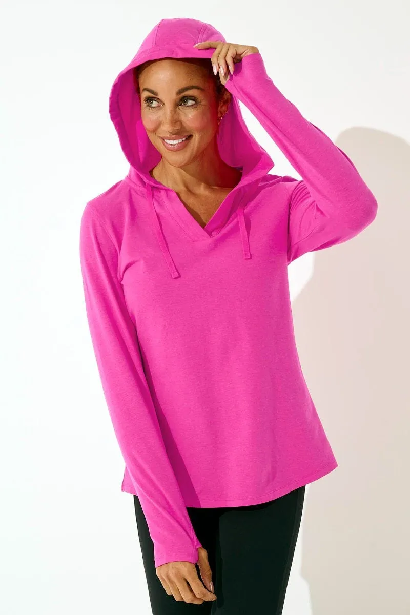 Women's Catalina Hoodie Tunic Top  |  Magnolia Pink