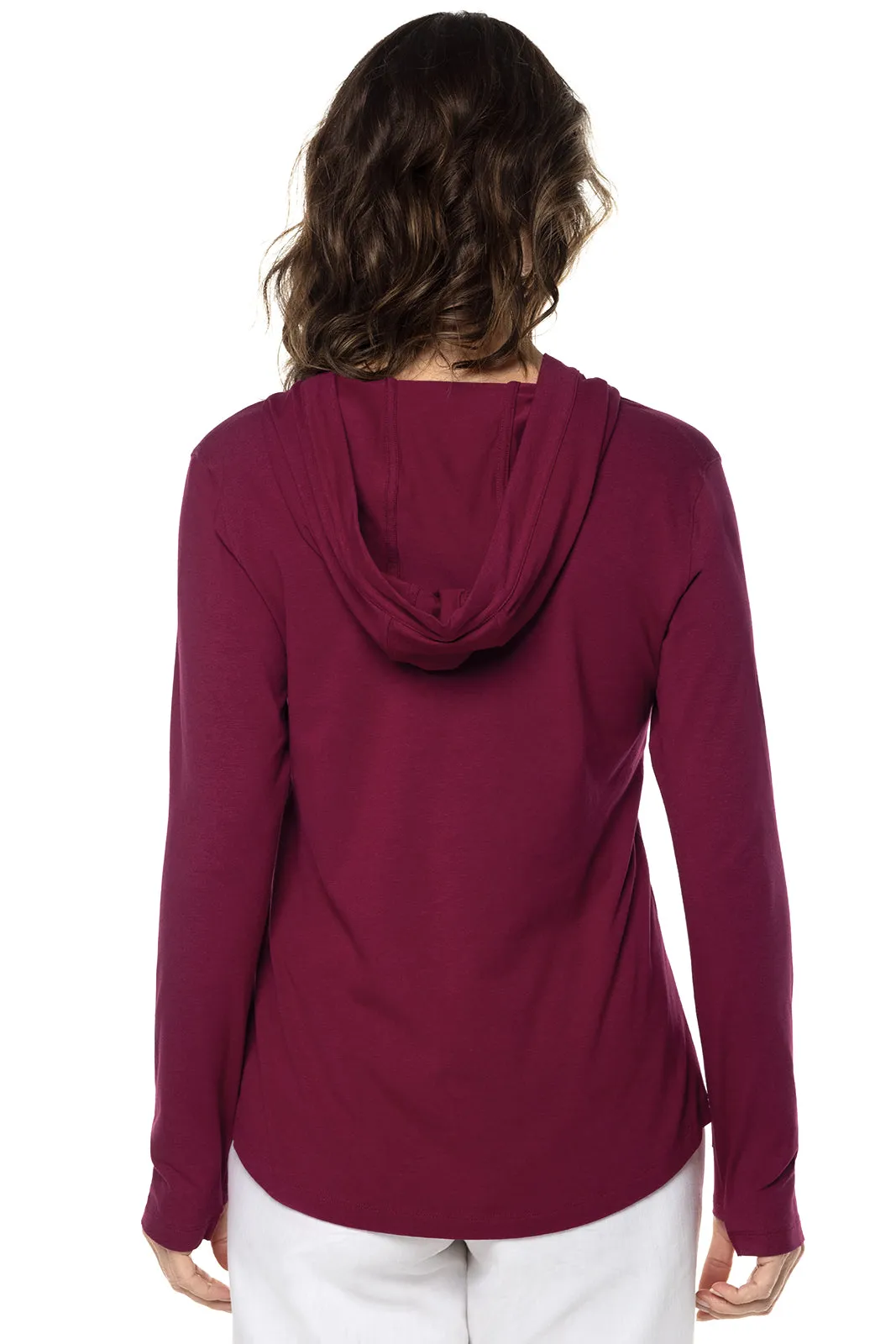 Women's Catalina Hoodie Tunic Top  |  Red Crush