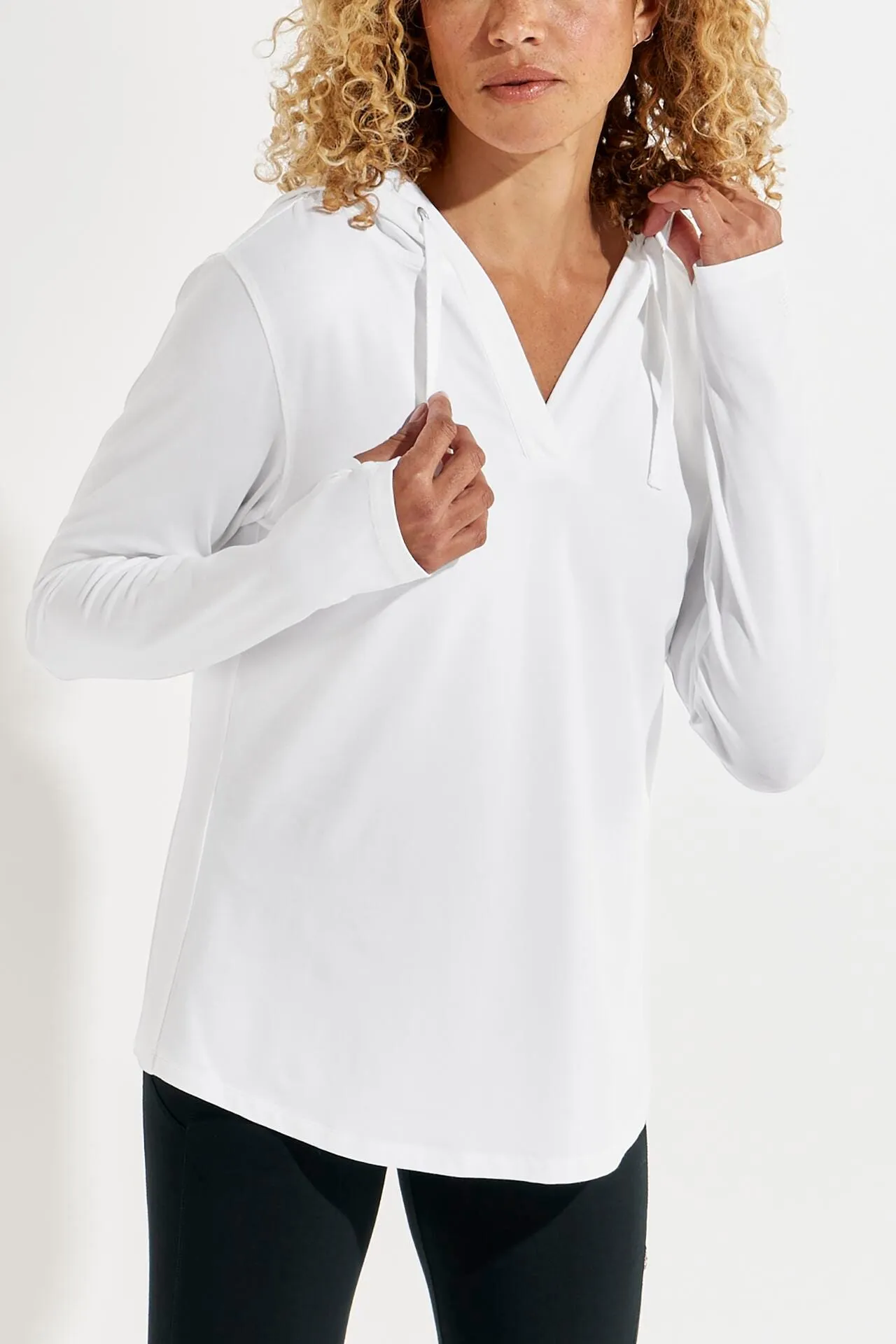 Women's Catalina Hoodie Tunic Top  |  White