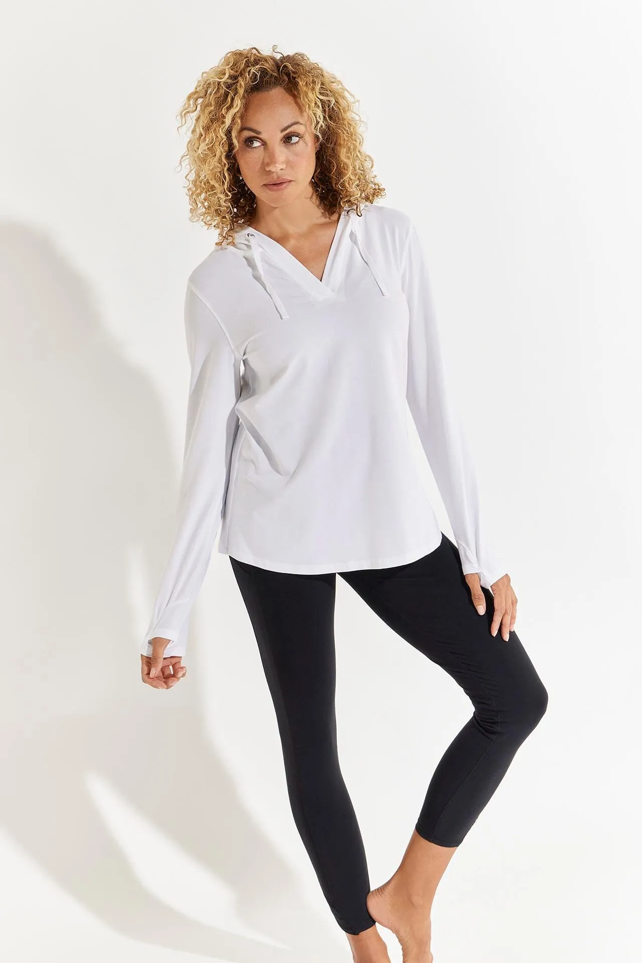 Women's Catalina Hoodie Tunic Top  |  White