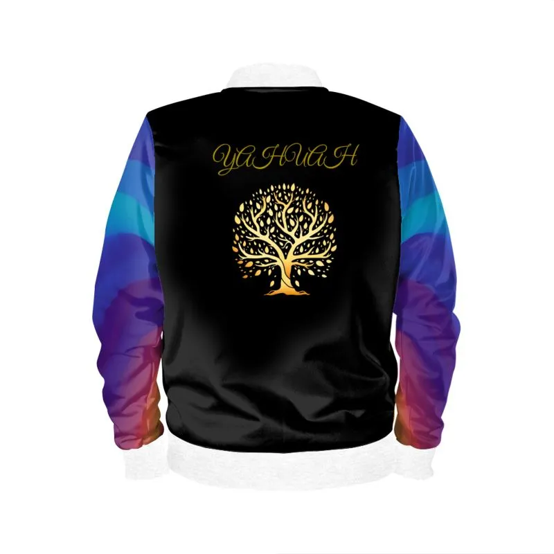 Yahuah-Tree of Life 01 Royal Ladies Designer Bomber Jacket