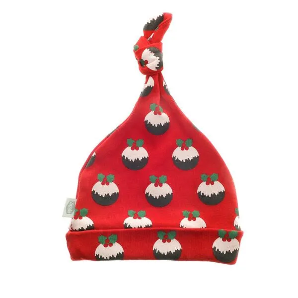 Ziggle - Red Christmas Pudding Print Hat