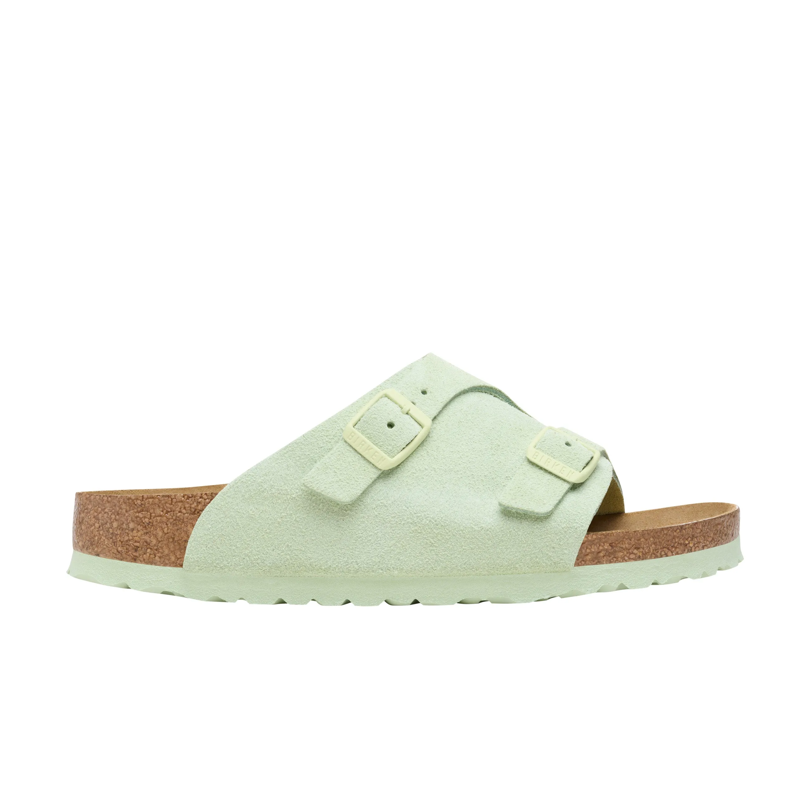 Zurich Faded Lime Suede Leather